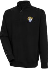 Main image for Antigua Los Angeles Rams Mens Black Victory Long Sleeve 1/4 Zip Pullover
