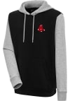 Main image for Antigua Boston Red Sox Mens Black Victory Colorblock Long Sleeve Hoodie