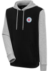 Main image for Antigua Chicago Fire Mens Black Victory Colorblock Long Sleeve Hoodie
