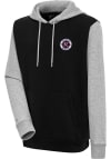 Main image for Antigua New England Revolution Mens Black Victory Colorblock Long Sleeve Hoodie