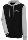 Main image for Antigua Los Angeles Chargers Mens Black Victory Colorblock Long Sleeve Hoodie