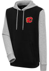 Main image for Antigua Calgary Flames Mens Black Victory Colorblock Long Sleeve Hoodie