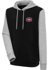 Main image for Antigua Montreal Canadiens Mens Black Victory Colorblock Long Sleeve Hoodie