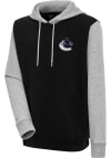 Main image for Antigua Vancouver Canucks Mens Black Victory Colorblock Long Sleeve Hoodie