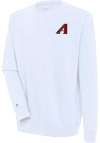 Main image for Antigua Arizona Diamondbacks Mens White Victory Long Sleeve Crew Sweatshirt