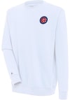 Main image for Antigua Chicago Cubs Mens White Victory Long Sleeve Crew Sweatshirt