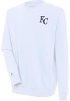 Main image for Antigua Kansas City Royals Mens White Victory Long Sleeve Crew Sweatshirt