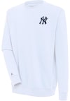 Main image for Antigua New York Yankees Mens White Victory Long Sleeve Crew Sweatshirt