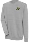 Main image for Antigua Oakland Athletics Mens Grey Victory Long Sleeve Crew Sweatshirt