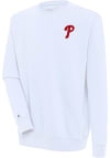 Main image for Antigua Philadelphia Phillies Mens White Victory Long Sleeve Crew Sweatshirt