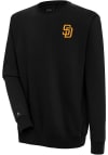 Main image for Antigua San Diego Padres Mens Black Victory Long Sleeve Crew Sweatshirt