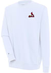 Main image for Antigua St Louis Cardinals Mens White Victory Long Sleeve Crew Sweatshirt