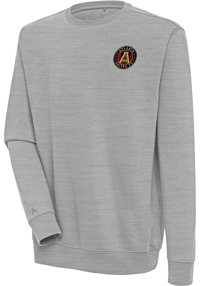 Antigua Atlanta United FC Mens Victory Crew Sweatshirt GREY HEATHER