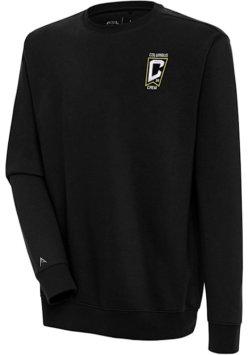 Antigua Columbus Crew Mens BLACK Victory Crew Sweatshirt 133066346