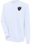 Main image for Antigua DC United Mens White Victory Long Sleeve Crew Sweatshirt