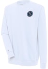 Main image for Antigua New York City FC Mens White Victory Long Sleeve Crew Sweatshirt