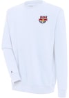 Main image for Antigua New York Red Bulls Mens White Victory Long Sleeve Crew Sweatshirt