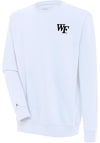 Main image for Antigua Wake Forest Demon Deacons Mens White Victory Long Sleeve Crew Sweatshirt