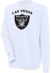Main image for Antigua Las Vegas Raiders Mens White Victory Long Sleeve Crew Sweatshirt