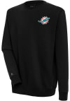 Main image for Antigua Miami Dolphins Mens Black Victory Long Sleeve Crew Sweatshirt