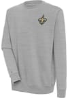 Main image for Antigua New Orleans Saints Mens Grey Victory Long Sleeve Crew Sweatshirt