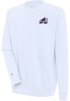 Main image for Antigua Colorado Avalanche Mens White Victory Long Sleeve Crew Sweatshirt