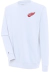 Main image for Antigua Detroit Red Wings Mens White Victory Long Sleeve Crew Sweatshirt
