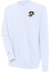 Main image for Antigua Pittsburgh Penguins Mens White Victory Long Sleeve Crew Sweatshirt