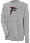 Main image for Antigua Atlanta Falcons Mens Grey Chenille Logo Victory Long Sleeve Crew Sweatshirt