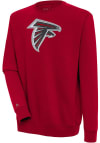 Main image for Antigua Atlanta Falcons Mens Red Chenille Logo Victory Long Sleeve Crew Sweatshirt