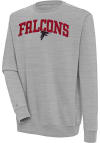 Main image for Antigua Atlanta Falcons Mens Grey Chenille Logo Victory Long Sleeve Crew Sweatshirt