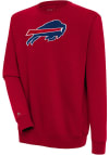 Main image for Antigua Buffalo Bills Mens Red Chenille Logo Victory Long Sleeve Crew Sweatshirt