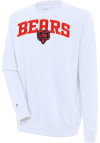 Main image for Antigua Chicago Bears Mens White Chenille Logo Victory Long Sleeve Crew Sweatshirt