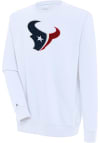Main image for Antigua Houston Texans Mens White Chenille Logo Victory Long Sleeve Crew Sweatshirt