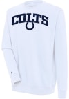 Main image for Antigua Indianapolis Colts Mens White Chenille Logo Victory Long Sleeve Crew Sweatshirt