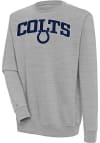 Main image for Antigua Indianapolis Colts Mens Grey Chenille Logo Victory Long Sleeve Crew Sweatshirt