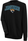 Main image for Antigua Jacksonville Jaguars Mens Black Chenille Logo Victory Long Sleeve Crew Sweatshirt