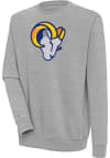Main image for Antigua Los Angeles Rams Mens Grey Chenille Logo Victory Long Sleeve Crew Sweatshirt