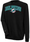 Main image for Antigua Miami Dolphins Mens Black Chenille Logo Victory Long Sleeve Crew Sweatshirt