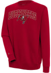 Main image for Antigua Tampa Bay Buccaneers Mens Red Chenille Logo Victory Long Sleeve Crew Sweatshirt