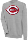 Main image for Antigua Cincinnati Reds Mens Grey Victory Long Sleeve Crew Sweatshirt