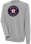 Main image for Antigua Houston Astros Mens Grey Victory Long Sleeve Crew Sweatshirt