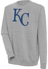 Main image for Antigua Kansas City Royals Mens Grey Victory Long Sleeve Crew Sweatshirt