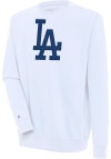 Main image for Antigua Los Angeles Dodgers Mens White Victory Long Sleeve Crew Sweatshirt