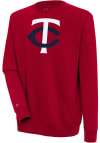 Main image for Antigua Minnesota Twins Mens Red Victory Long Sleeve Crew Sweatshirt