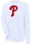 Main image for Antigua Philadelphia Phillies Mens White Victory Long Sleeve Crew Sweatshirt