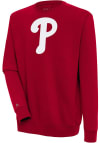 Main image for Antigua Philadelphia Phillies Mens Red Victory Long Sleeve Crew Sweatshirt