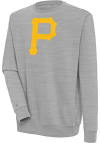 Main image for Antigua Pittsburgh Pirates Mens Grey Victory Long Sleeve Crew Sweatshirt