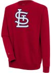 Main image for Antigua St Louis Cardinals Mens Red Victory Long Sleeve Crew Sweatshirt