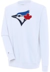 Main image for Antigua Toronto Blue Jays Mens White Victory Long Sleeve Crew Sweatshirt